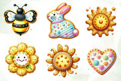 Spring Biscuits Clipart Bundle - CraftNest - Digital Crafting and Art