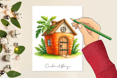 Easter Carrot House Clipart Bundle - CraftNest - Digital Crafting and Art