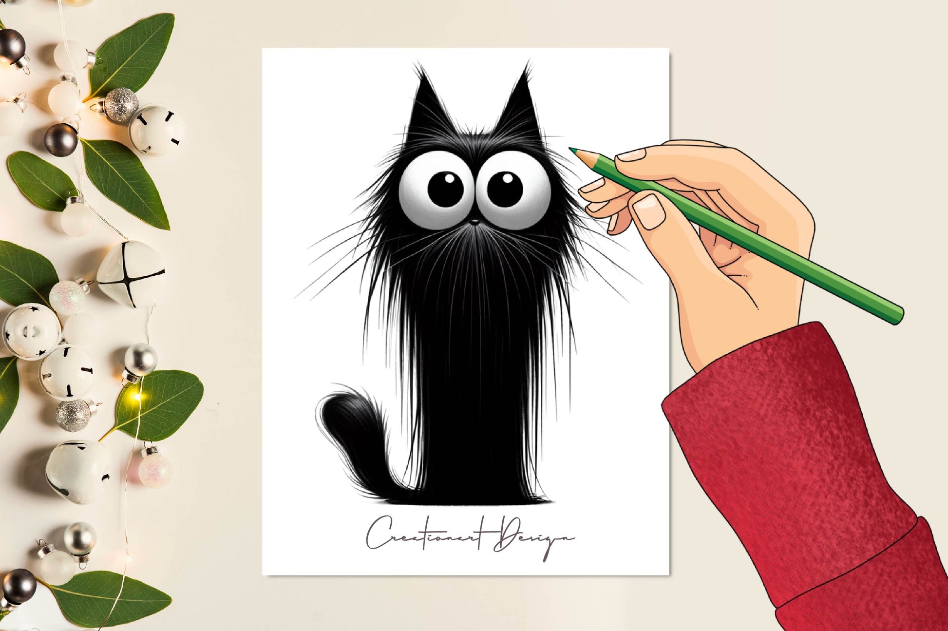 Whimsical Black Cat Clipart Bundle 3 - CraftNest - Digital Crafting and Art