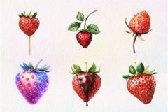 Strawberry Clipart Bundle - CraftNest - Digital Crafting and Art