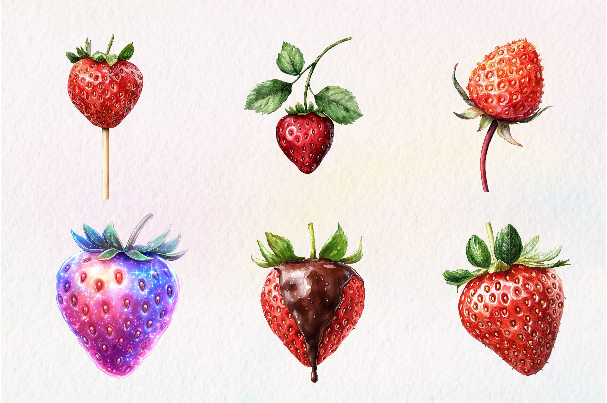 Strawberry Clipart Bundle - CraftNest - Digital Crafting and Art