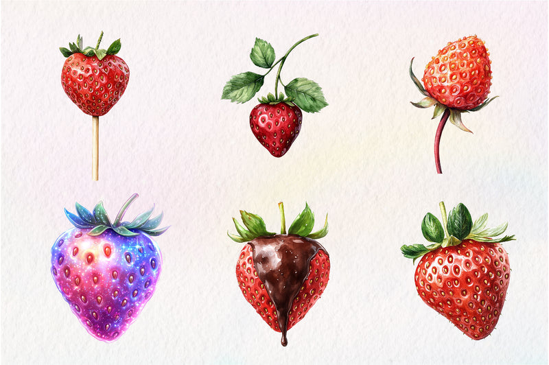 Strawberry Clipart Bundle - CraftNest - Digital Crafting and Art