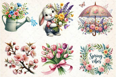 Spring Clipart Bundle 1 - CraftNest - Digital Crafting and Art