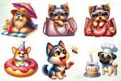 Quirky Funny Dog Clipart Bundle - CraftNest - Digital Crafting and Art