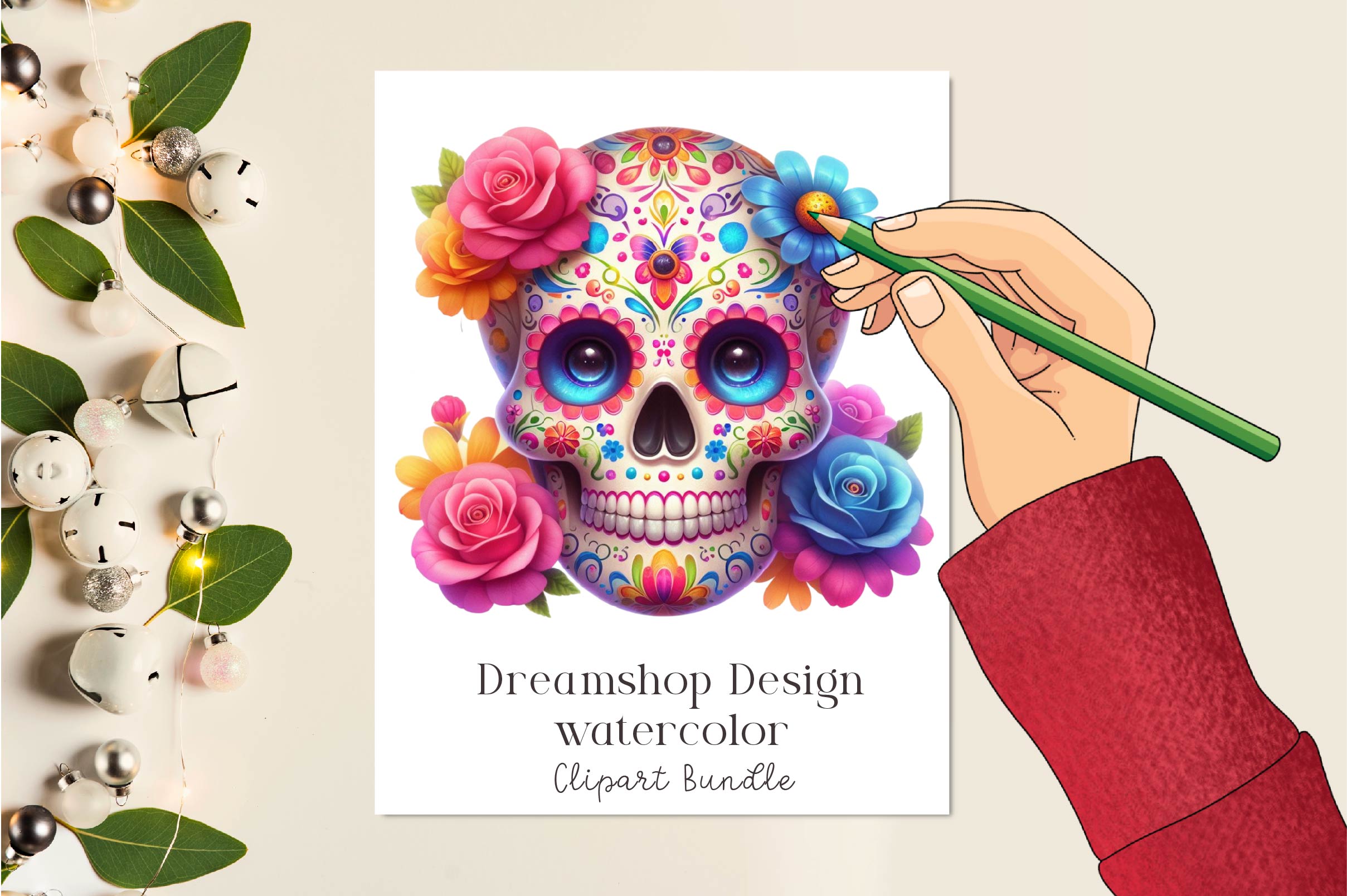 Day Of The Dead Celebration Clipart Bundle - CraftNest - Digital Crafting and Art