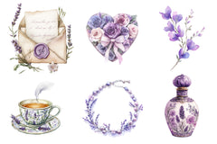 Lavender Mothers Day Clipart Bundle - CraftNest - Digital Crafting and Art