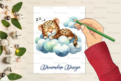 Lovely Baby Animal Sleeping Clipart Bundle - CraftNest - Digital Crafting and Art