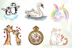 Cute Mother & Baby Set Clipart Bundle - CraftNest - Digital Crafting and Art