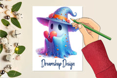 Sad Ghost Broken Heart Clipart Bundle - CraftNest - Digital Crafting and Art