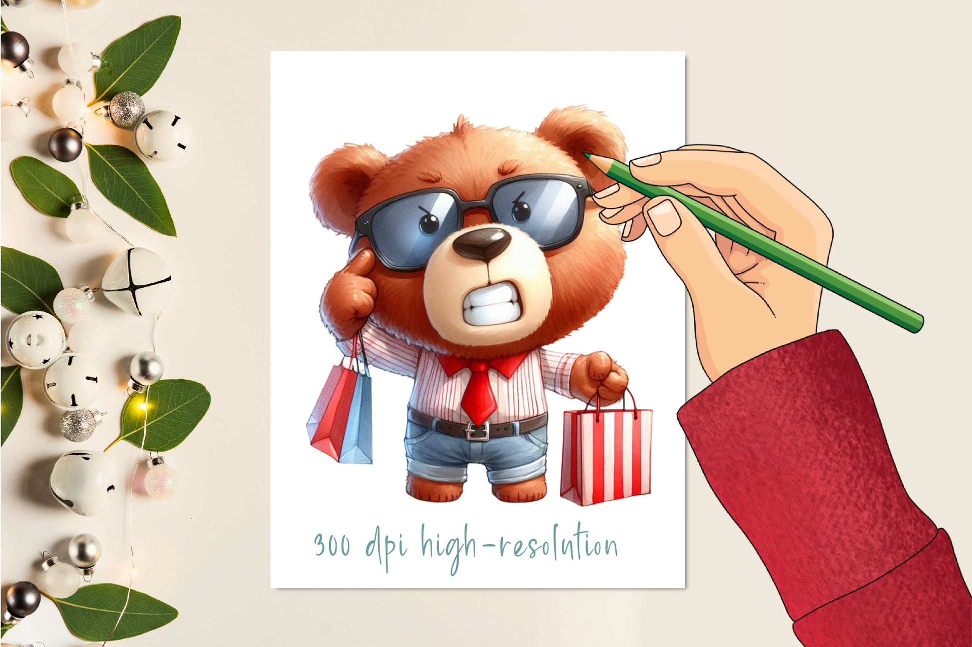 Funny Teddy Bear Clipart Bundle - CraftNest - Digital Crafting and Art