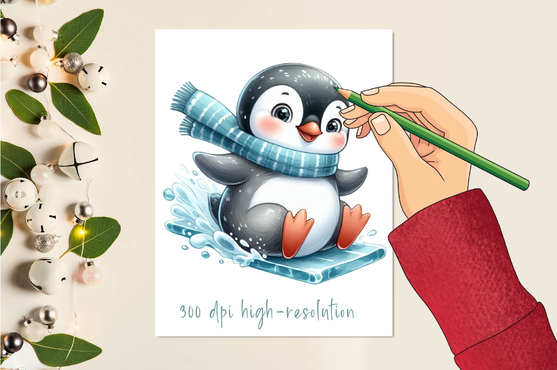 Ice Penguin Clipart Bundle - CraftNest - Digital Crafting and Art