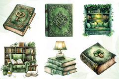 St Patricks Day Reading Clipart Bundle - CraftNest - Digital Crafting and Art