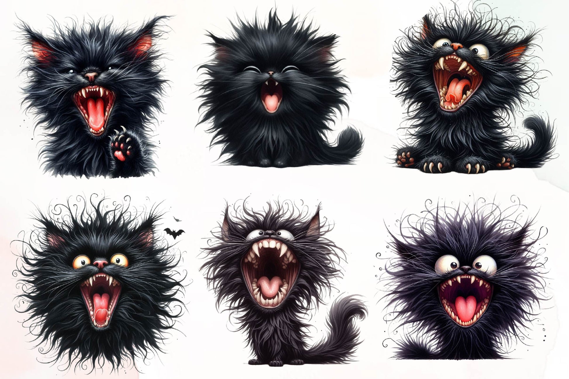 Funny Black Cats Clipart Bundle - CraftNest - Digital Crafting and Art