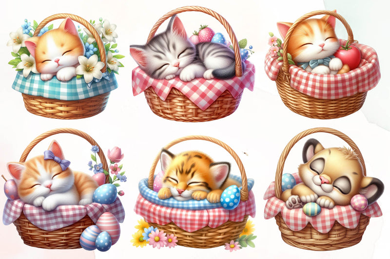 Easter Kitty Clipart Bundle - CraftNest - Digital Crafting and Art