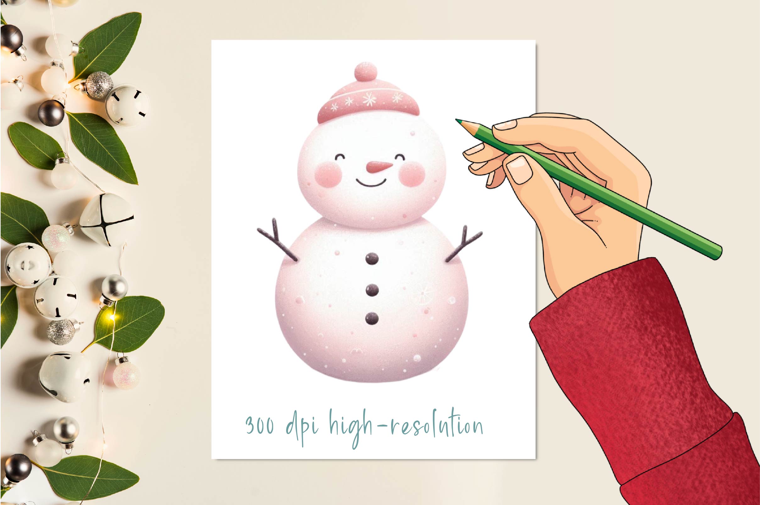Snowman Clipart Bundle - CraftNest - Digital Crafting and Art