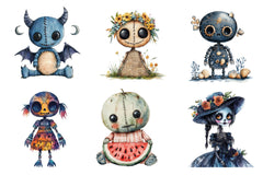 Summer Gothic Voodoo Doll Clipart Bundle - CraftNest - Digital Crafting and Art