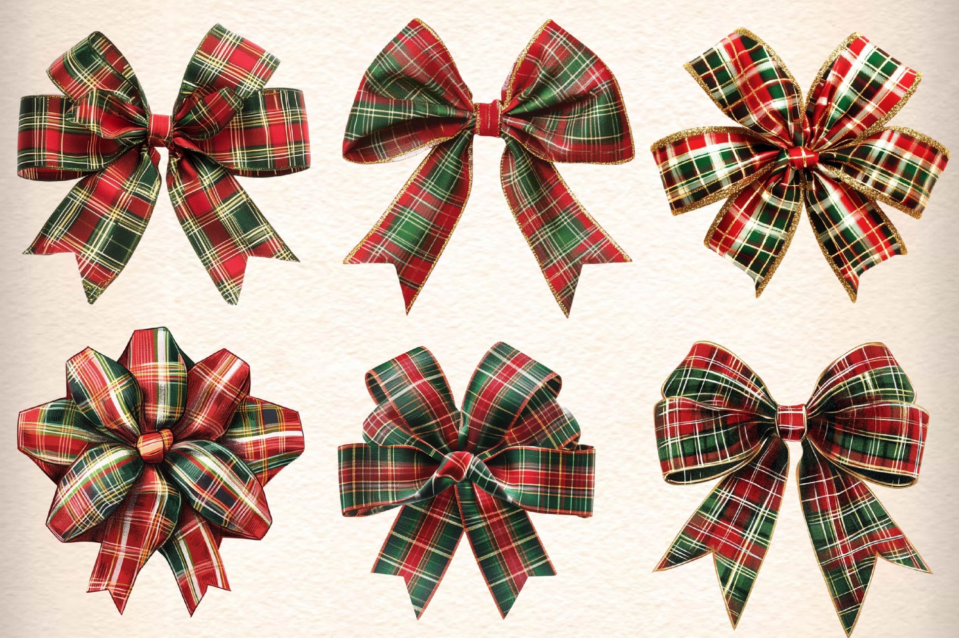 Christmas Present Bow Clipart Bundle - CraftNest - Digital Crafting and Art