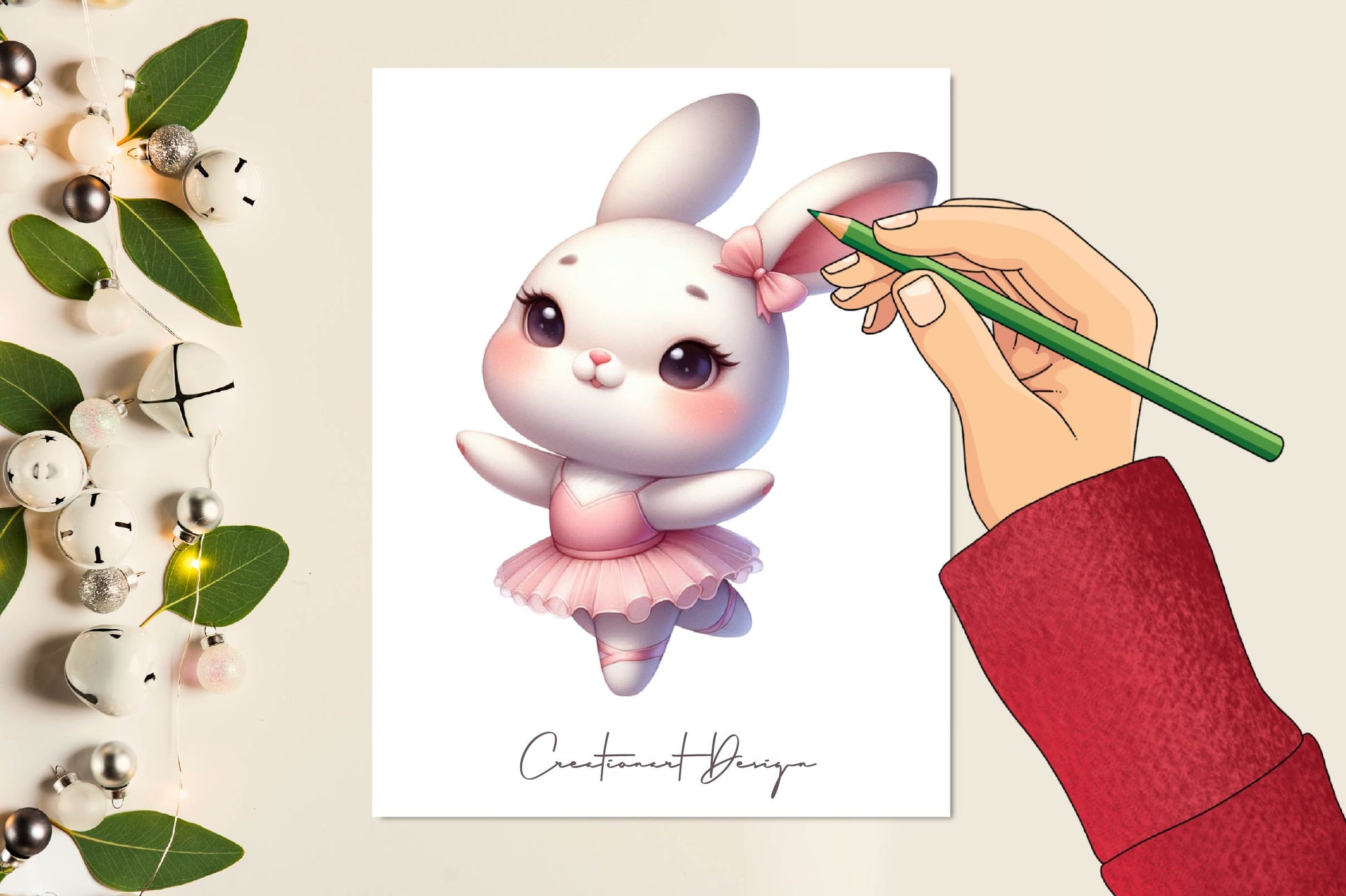 Cute Ballet Bunny Clipart Bundle - CraftNest - Digital Crafting and Art