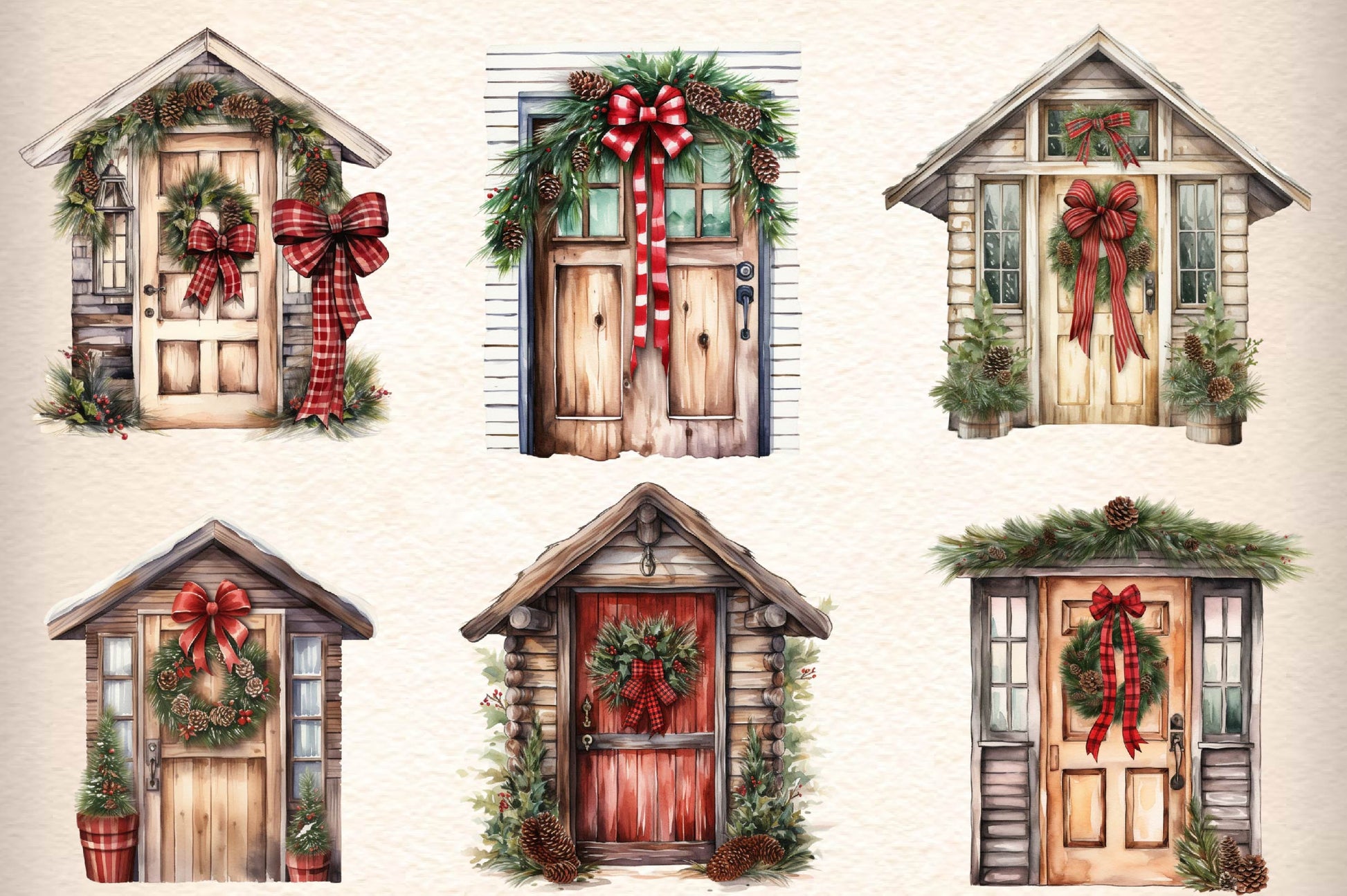 Christmas Cozy Window Clipart Bundle - CraftNest - Digital Crafting and Art
