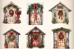 Christmas Cozy Window Clipart Bundle - CraftNest - Digital Crafting and Art
