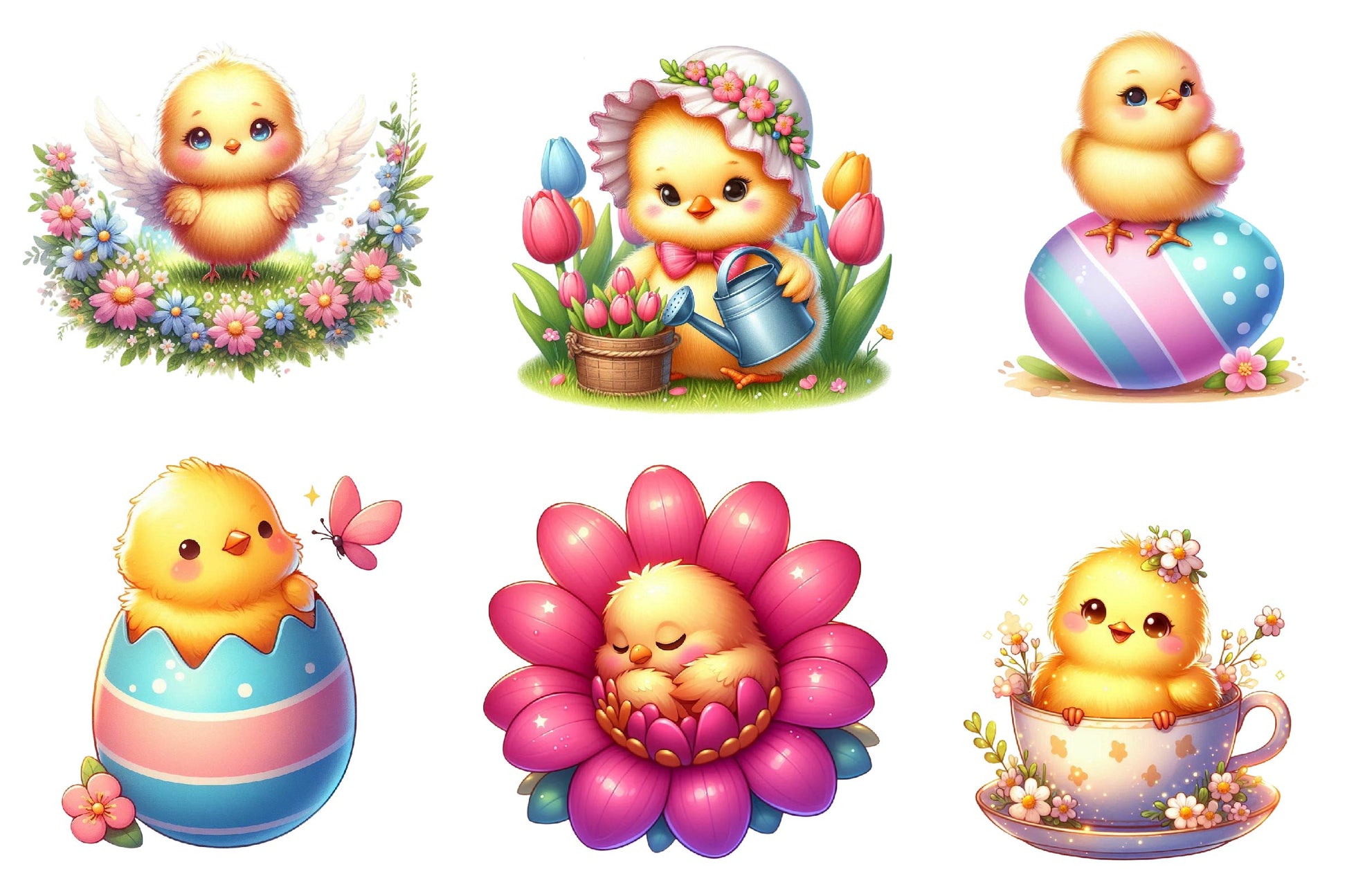 Spring & Baby Chick Clipart Bundle - CraftNest - Digital Crafting and Art