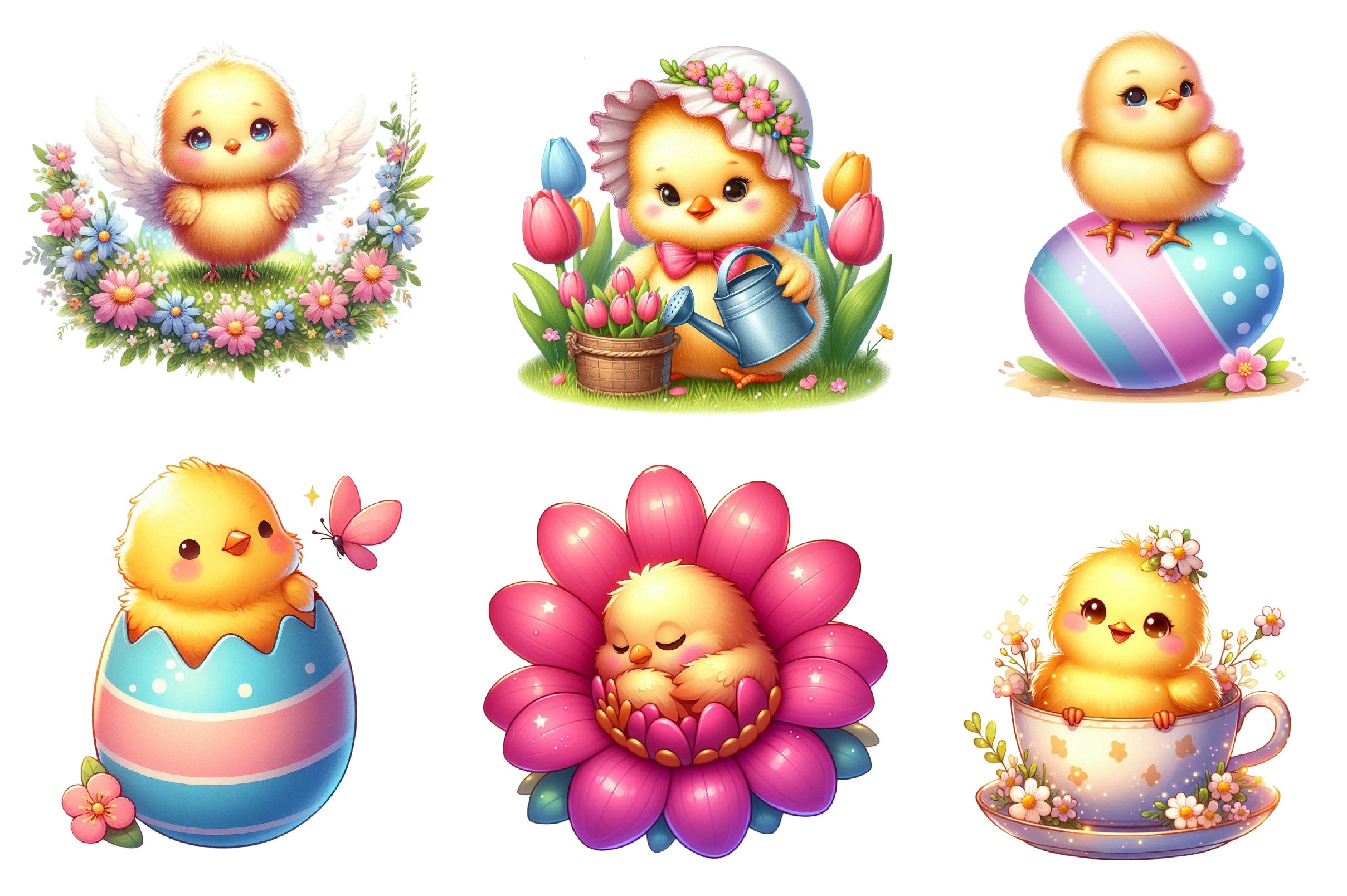 Spring & Baby Chick Clipart Bundle - CraftNest - Digital Crafting and Art