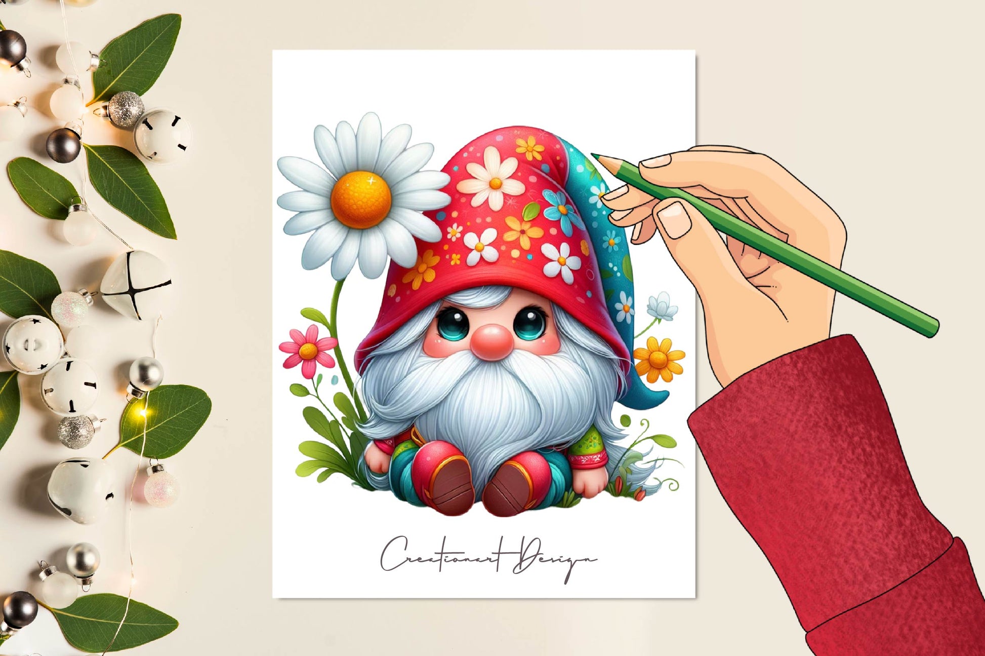 Spring Flower Gnome Clipart Bundle - CraftNest - Digital Crafting and Art
