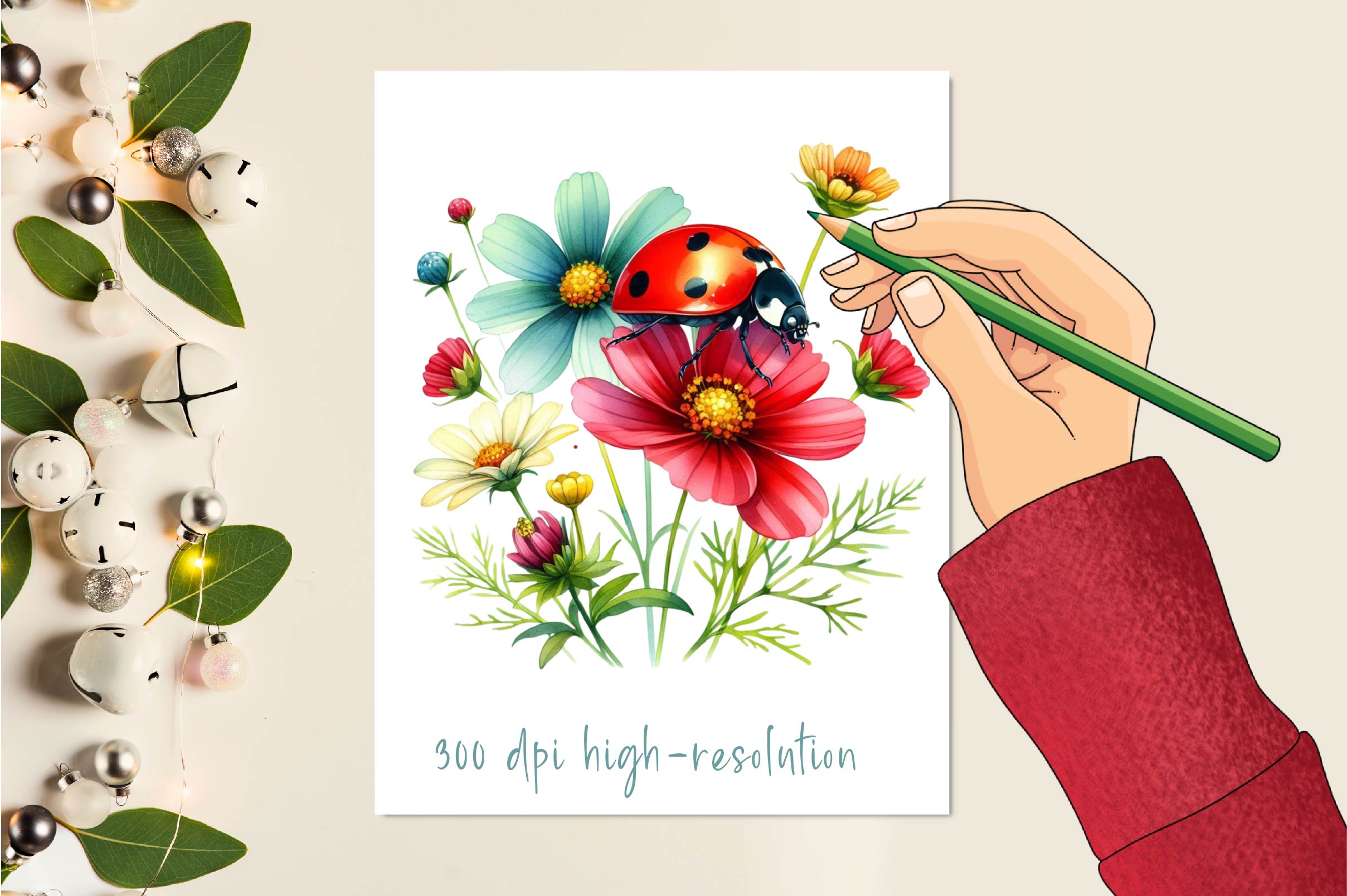 Delightful Ladybug Clipart Bundle - CraftNest - Digital Crafting and Art