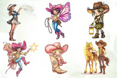 Cowgirl Fairy Clipart Bundle - CraftNest - Digital Crafting and Art