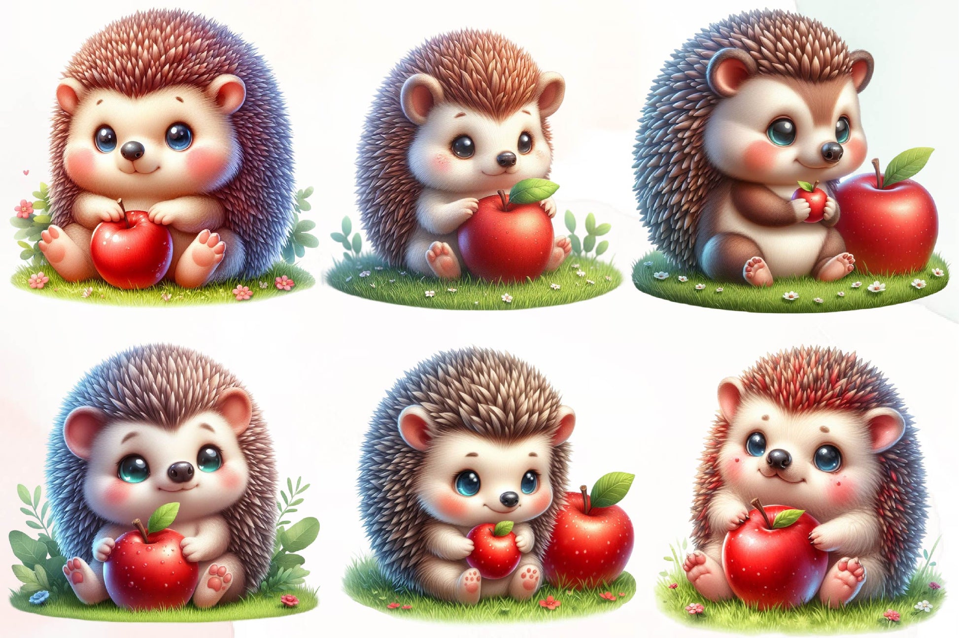 Hedgehog Hedgehogs Clipart Bundle - CraftNest - Digital Crafting and Art