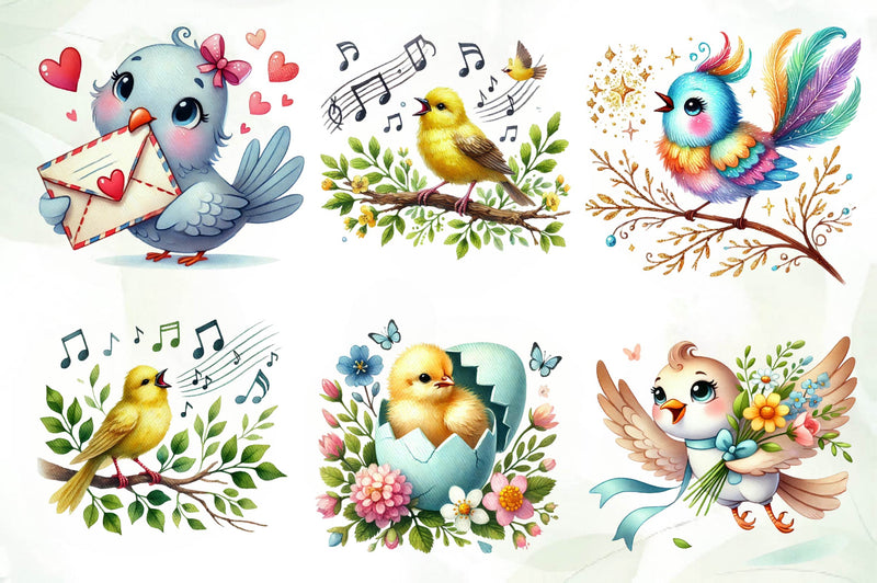 Bird Clipart Bundle - CraftNest - Digital Crafting and Art