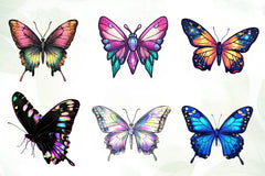 Glitter Butterfly Clipart Bundle - CraftNest - Digital Crafting and Art