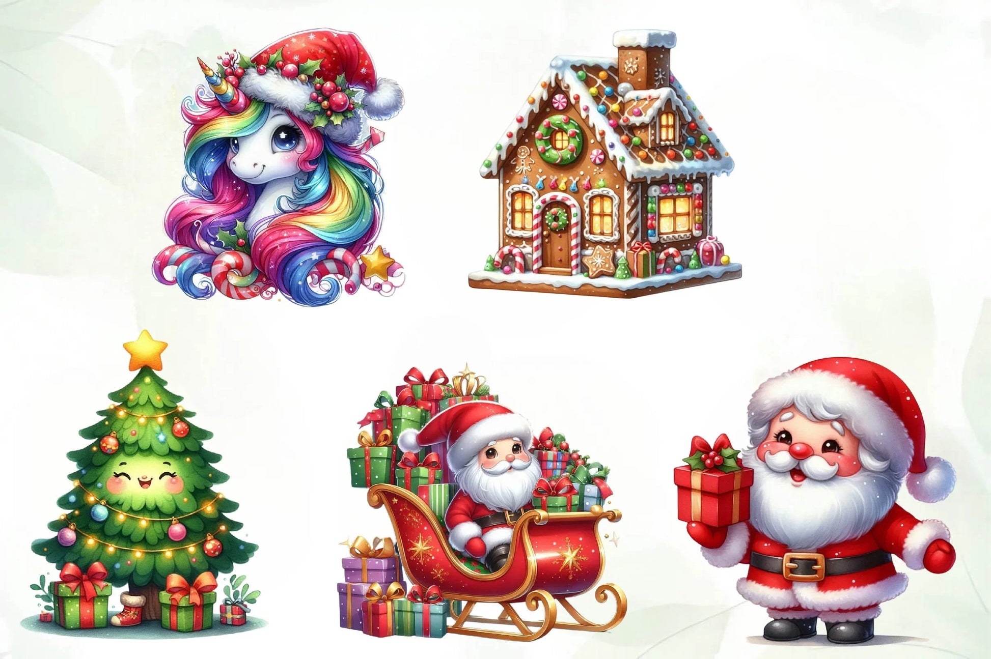 Cute Christmas Clipart Bundle 2 - CraftNest - Digital Crafting and Art