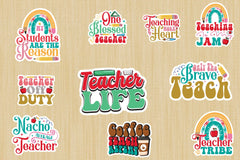 Teacher Sticker Bundle - CraftNest - Digital Crafting and Art
