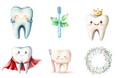 Dentist Tooth Clipart Bundle - CraftNest - Digital Crafting and Art