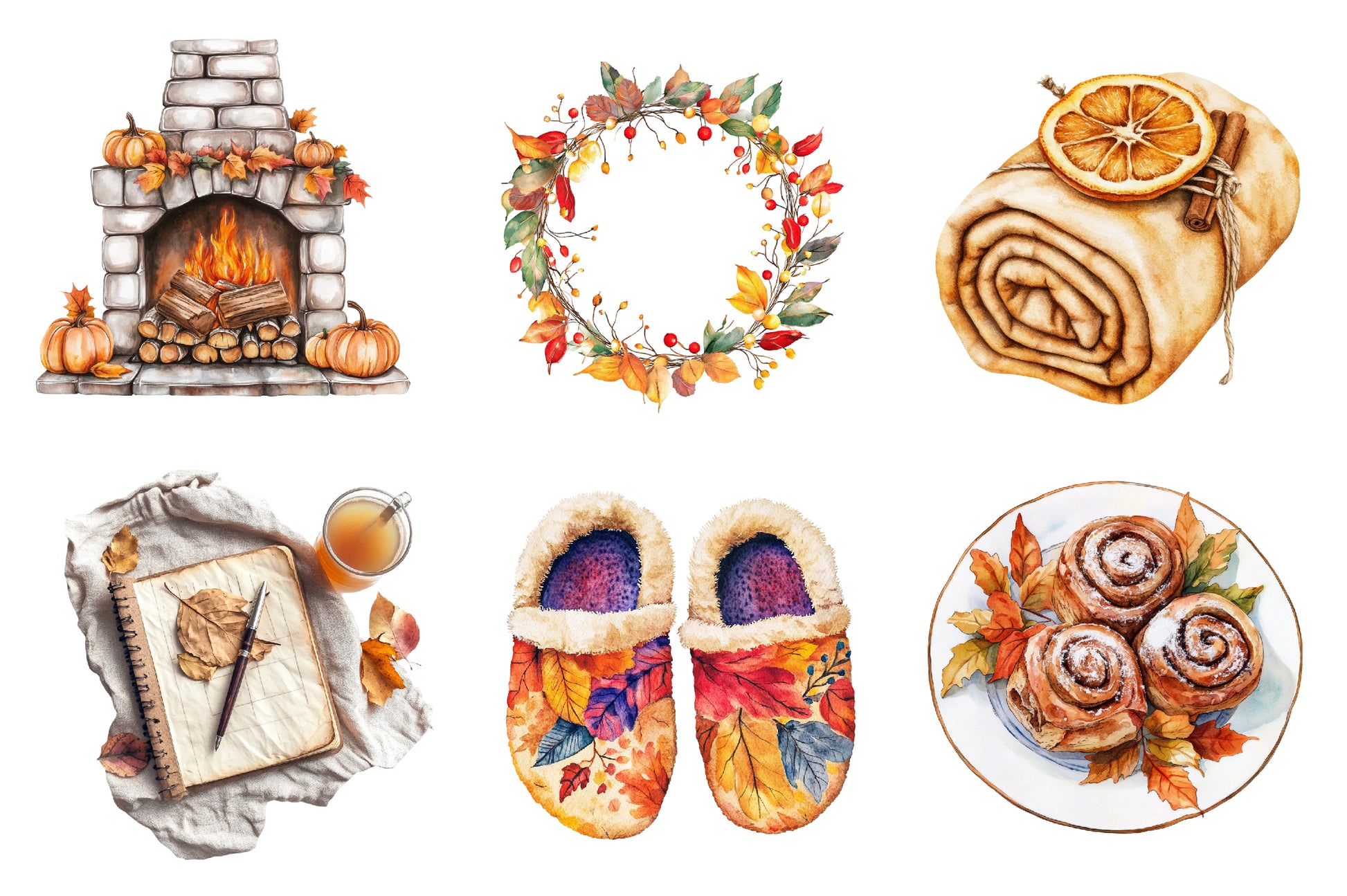 Cozy Autumn Clipart Bundle 2 - CraftNest - Digital Crafting and Art