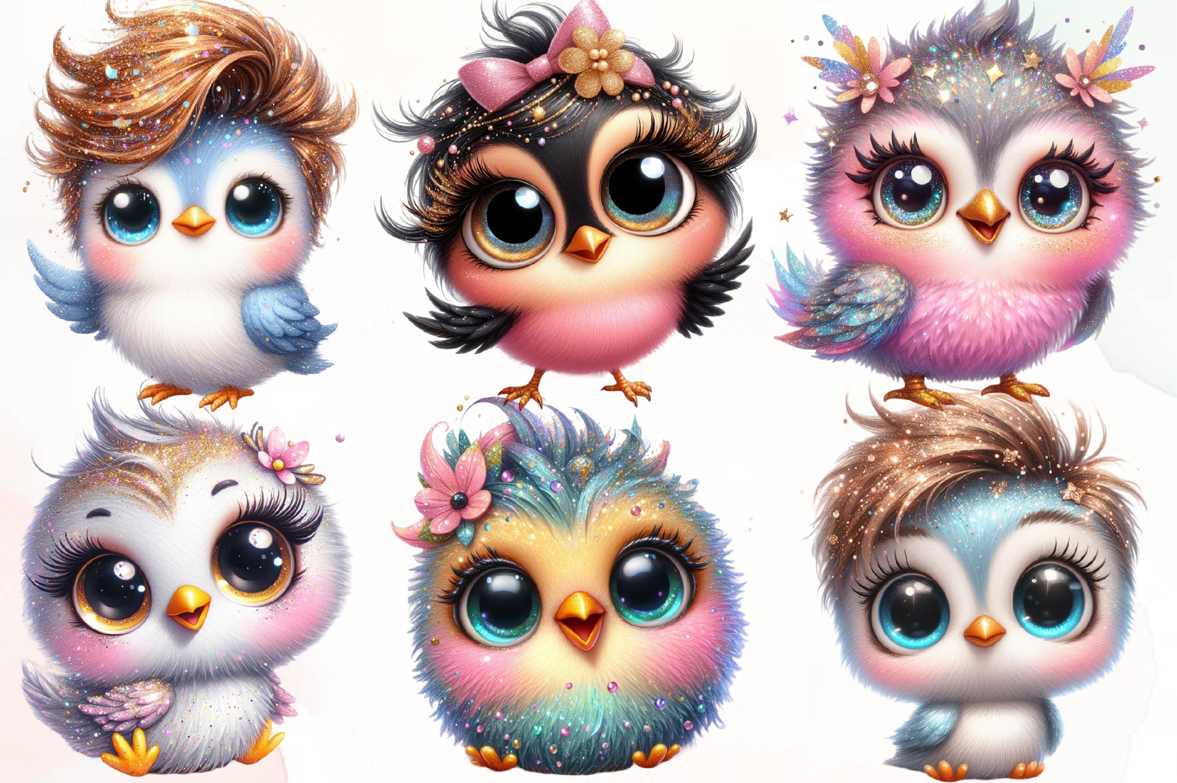 Baby Bright Bird Clipart Bundle - CraftNest - Digital Crafting and Art