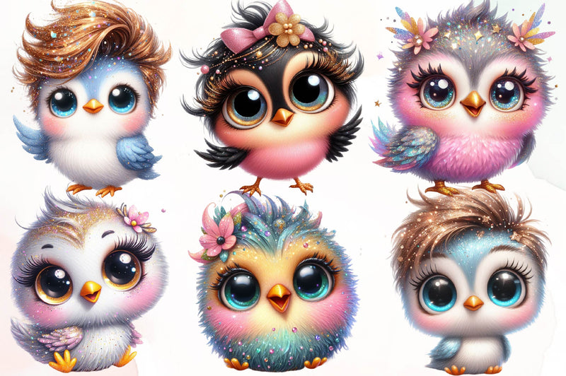 Baby Bright Bird Clipart Bundle - CraftNest - Digital Crafting and Art