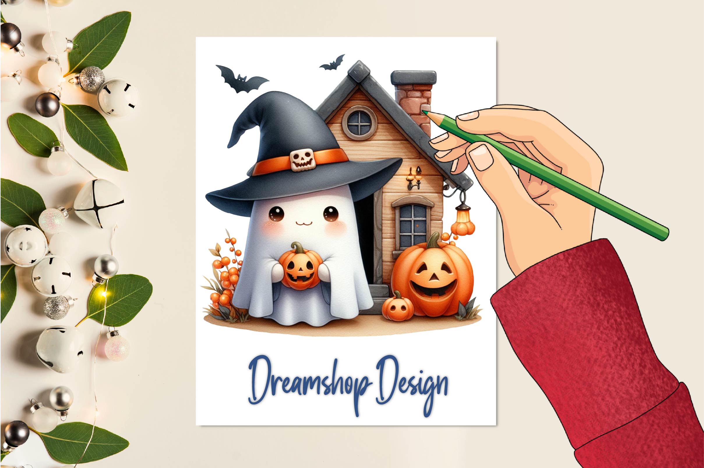 Halloween Ghost House Clipart Bundle - CraftNest - Digital Crafting and Art