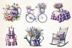 Gingham Spring Clipart Bundle - CraftNest - Digital Crafting and Art