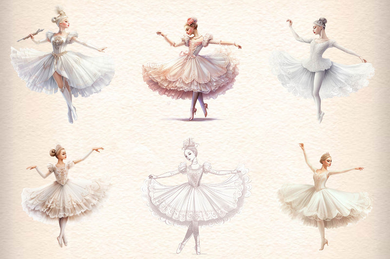 Ballerina Clipart Bundle - CraftNest - Digital Crafting and Art
