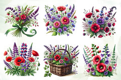 Wildflowers Clipart Bundle - CraftNest - Digital Crafting and Art