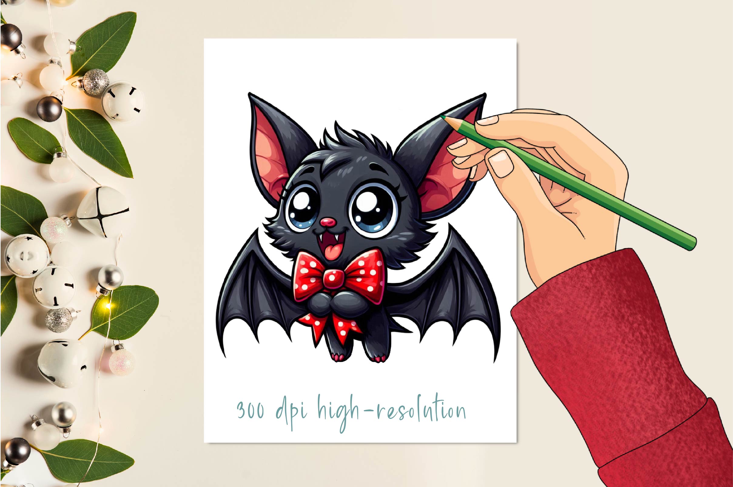 Cute Coquette Bat Bow Halloween Clipart Bundle - CraftNest - Digital Crafting and Art