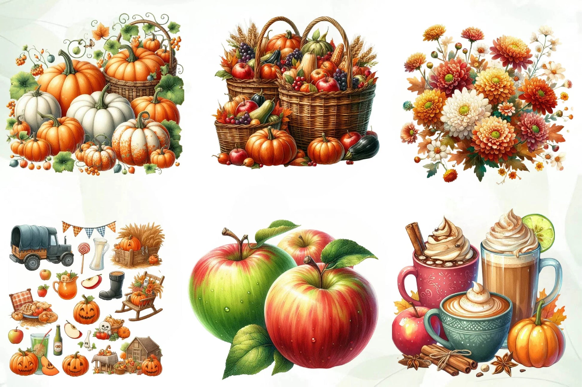Autumn Clipart Bundle 1 - CraftNest - Digital Crafting and Art