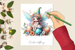 Easter Fairies Clipart Bundle 1 - CraftNest - Digital Crafting and Art