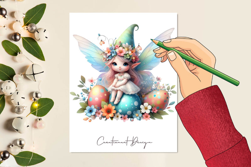 Easter Fairies Clipart Bundle 1 - CraftNest - Digital Crafting and Art