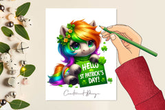 Hello St Patrick's Day Animals Clipart Bundle - CraftNest - Digital Crafting and Art