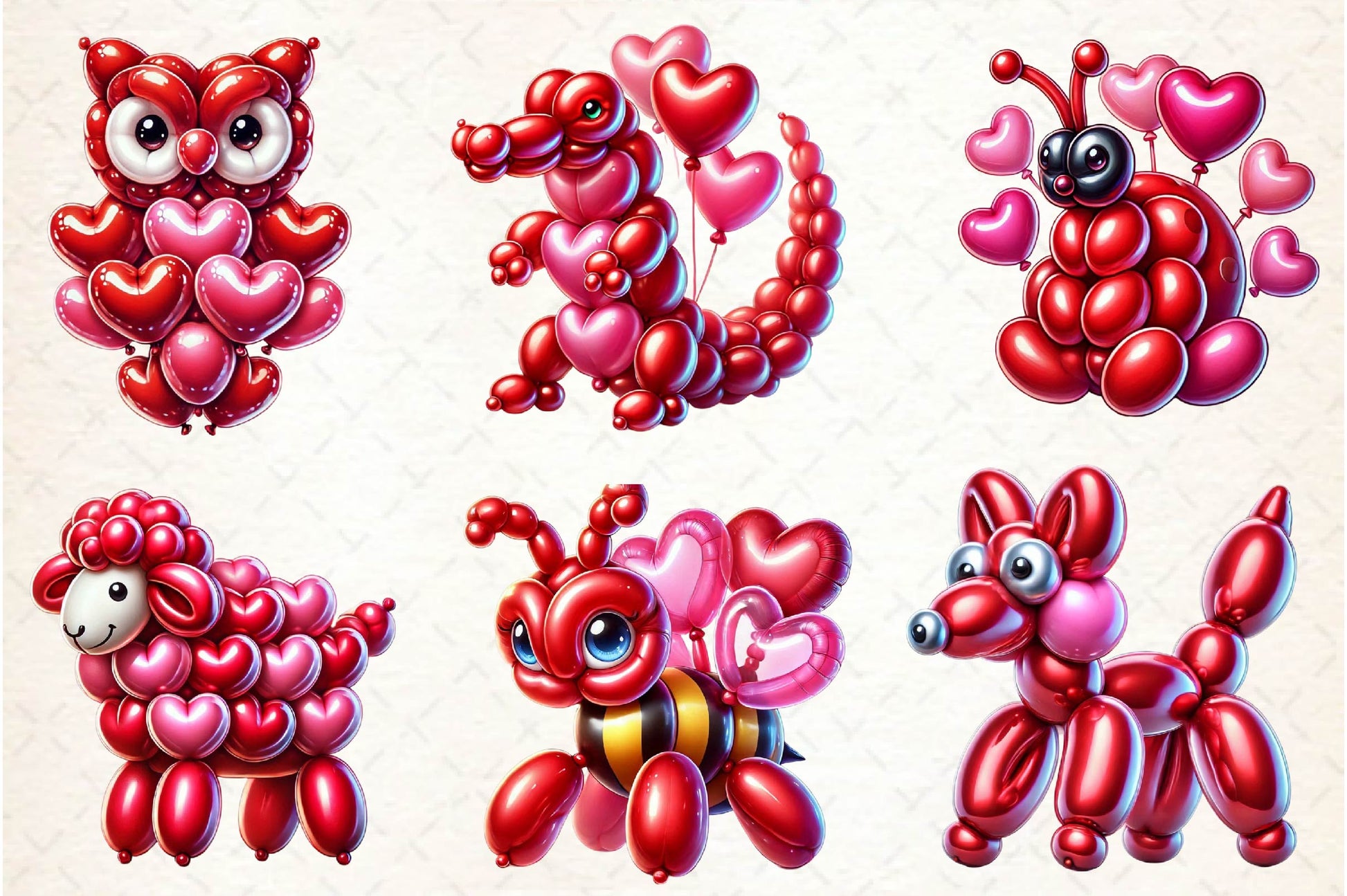 Balloon Animals Clipart Bundle - CraftNest - Digital Crafting and Art