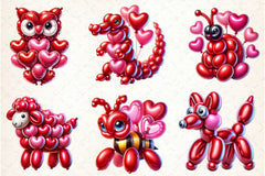 Balloon Animals Clipart Bundle - CraftNest - Digital Crafting and Art