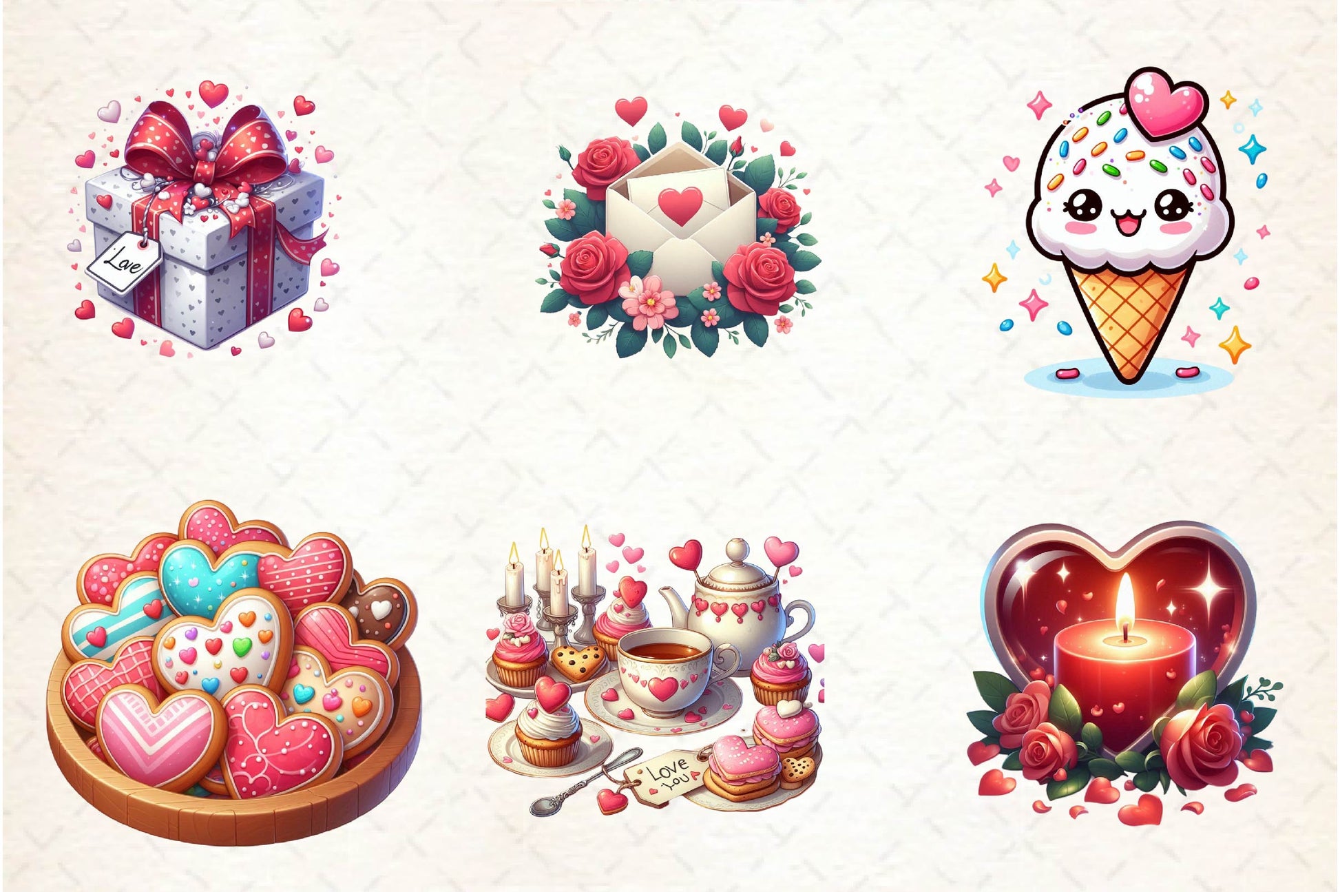 Sweet Valentine Clipart Bundle - CraftNest - Digital Crafting and Art